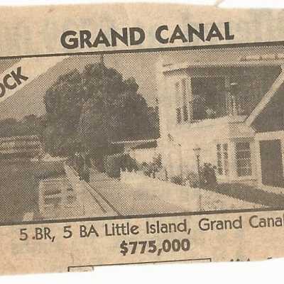 324 Grand Canal - Advertisment