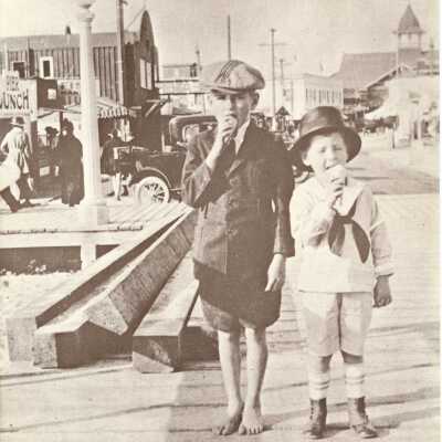 Boys on Balboa Peninsula with Ice Cream