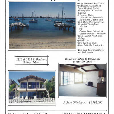1312 South Bayfront - Advertisement