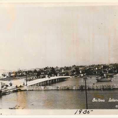 Bridge to Balboa Island, 1935 or 1936