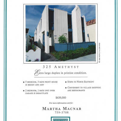 325 Amethyst Avenue - Advertisement