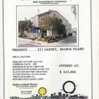 221 Garnet Avenue - Advertisement