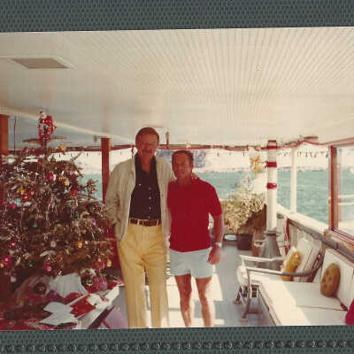 John Wayne and Bert Minshall
