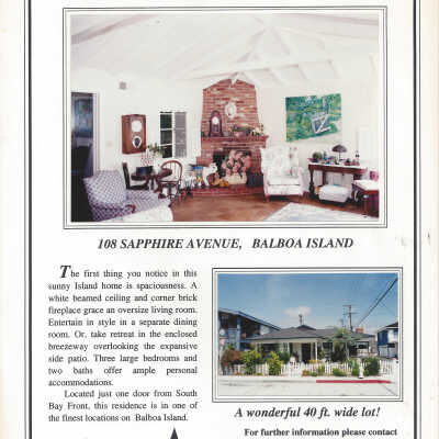 108 Sapphire Avenue - Advertisement