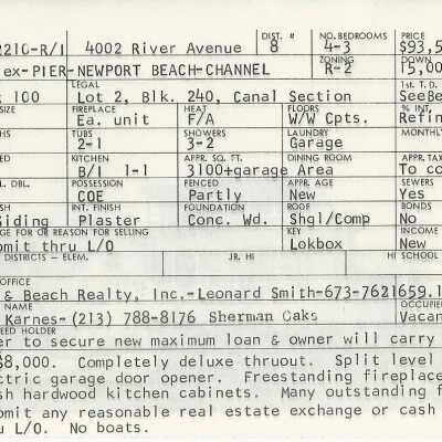 4002 River Avenue Info Card