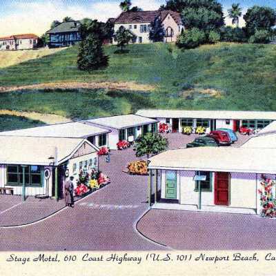 Stage Motel, 610 Coast Highway (US 101) Newport Beach, Cal.