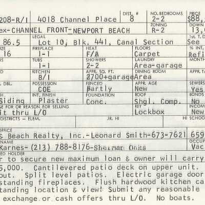 4018 Channel Place Info Card