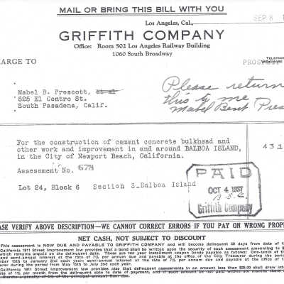 112 Apolena Avenue - Invoice for Surrounding Home Improvement
