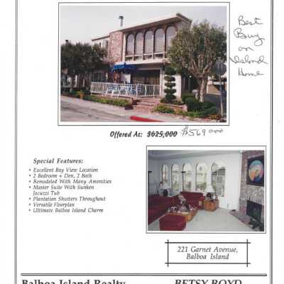 221 Garnet Avenue - Advertisement