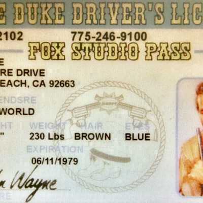 John Wayne's Fox Studio Pass