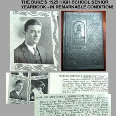 John Wayne's 1925 Senior Yearbook