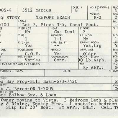 3512 Marcus Avenue Info Card