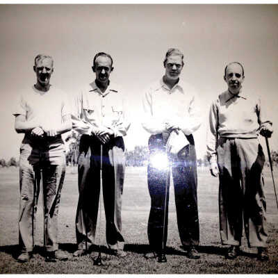 Four Golfers Posed at SCCA Tournament