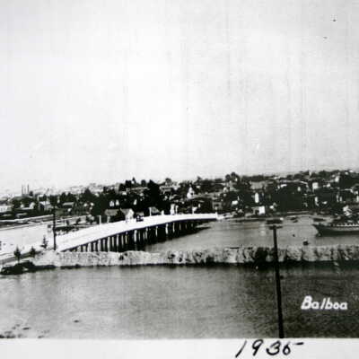 Bridge to Balboa Island, 1936