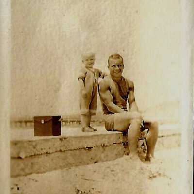 Betty Ruegg and Dad Photo