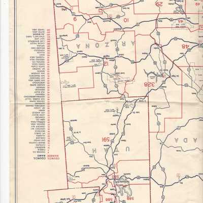 1953 Boy Scout Jamboree map