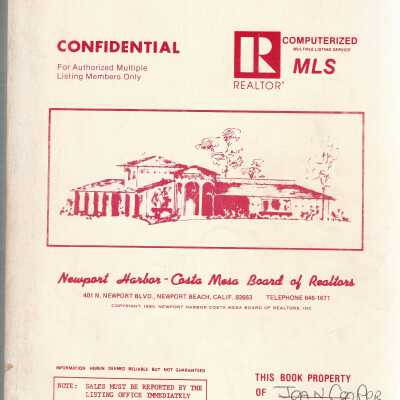 Multiple Listing Book