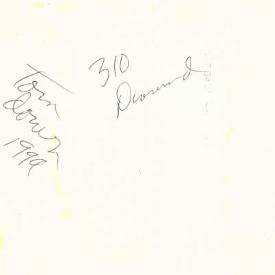 Back of photograph of 310 Diamond: Origformat: Print-Photographic