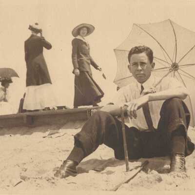 Man on Beach photo