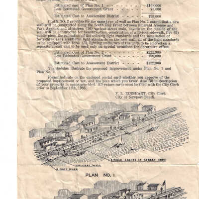 Renew Sea Wall Construction, 1935