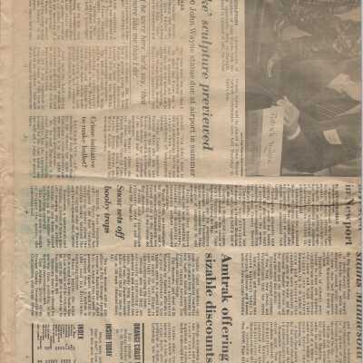 Daily Pilot Newspaper - John Wayne 1, 1982