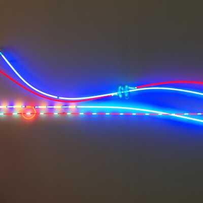 Untitled Coleman (blue and red wave)