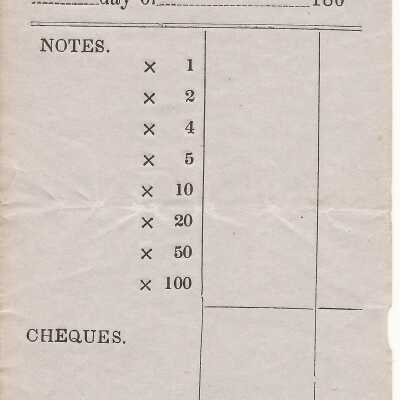 Deposit Slip