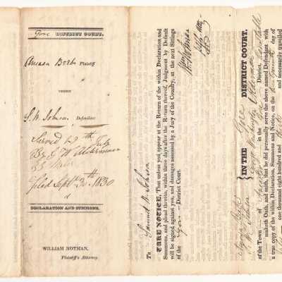 Declaration and Summons