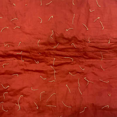 Section of backing to show ties