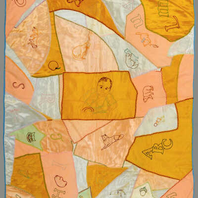 Silk Crazy Crib Quilt