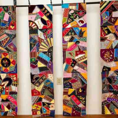 Crazy Patch Quilt Strips