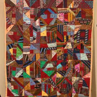 Crazy Quilt made of Neckties
