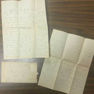 Letter to Rosa from her cousin. It mentions another quilt block maker. Letter from 1915.