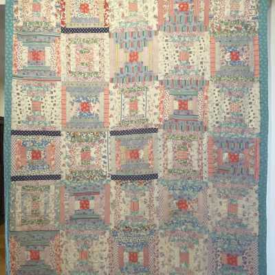 Log Cabin / Crazy Patch Double Sided Comforter