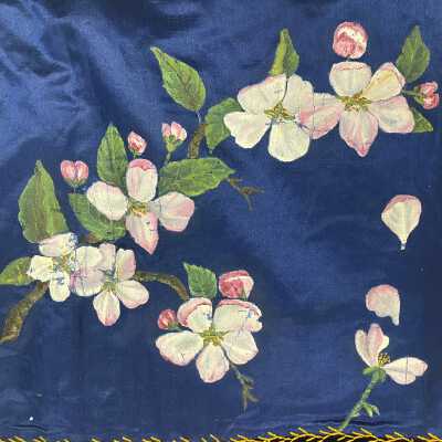 Paint on silk