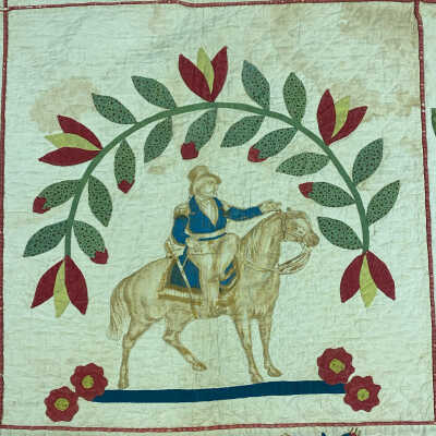 Brashears Baltimore Album Quilt Close-up