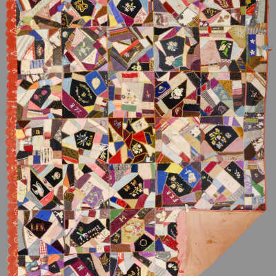 Crazy Quilt (with scalloped edges) Back