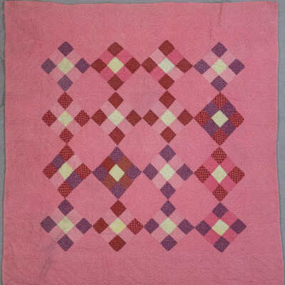 Double Sided Nine Patch Crib Quilt
