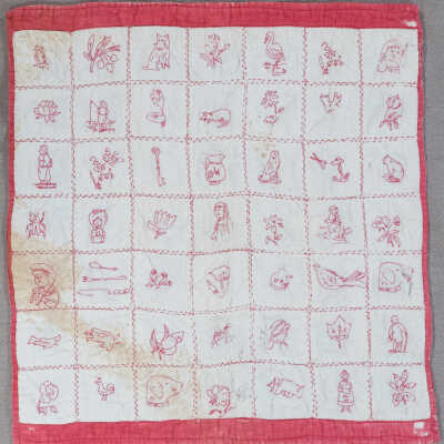 Redwork Doll Quilt