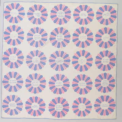Dresden Plate Signature Church Quilt