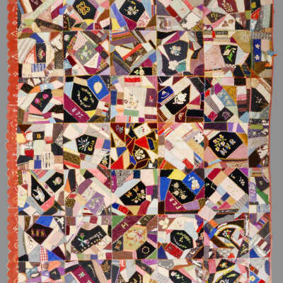 Crazy Quilt (with scalloped edges)