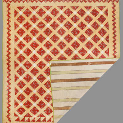 Bachelor's Puzzle Quilt Back