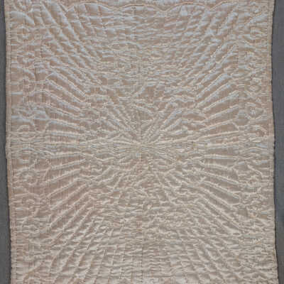 Pink Satin Crib Quilt