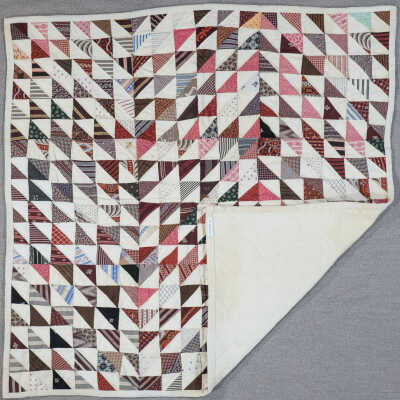 Old Triangle Quilt Back
