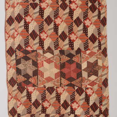Log Cabin Crib Quilt Back