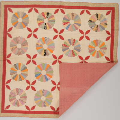 Dresden Plate Quilt Back