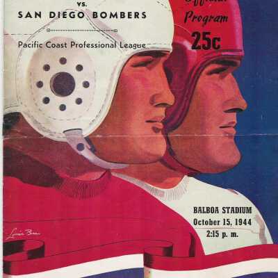 Pacific Coast Professional League Football Program