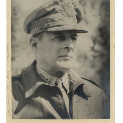 Douglas MacArthur Signed Portrait
