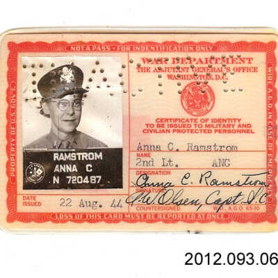 Anna Ramstrom ID Card