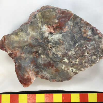 Cinnabar in Opalite (HgS)